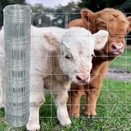 Farm Livestock Fence, Wire Thickness in 1.8mm 3ft×164ft Galvanised Iron Wire Farm Fence Cattle Fence Deer Fence Grassland Fence, for Yard Garden and Animal Protection