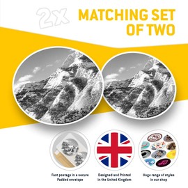 2 x 20cm Vinyl Stickers - Utah Wasatch Mountains USA America Decals 43698