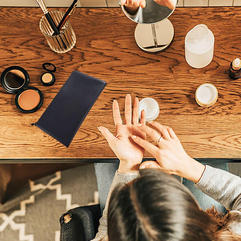 3 Pieces Leather Money Bag, Cash Storage Bag, Bill Storage