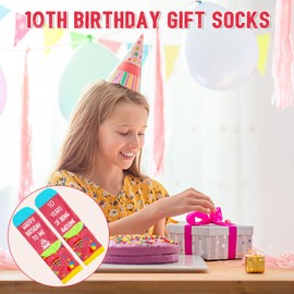 Fascetta 10th Birthday Socks Gifts for Girls