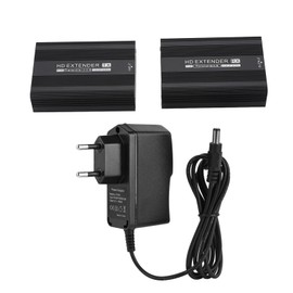 HD Multimedia Interface Extender 1080p POE Function Up To 492ft HD Over Ethernet Extender Transmitter Receiver for Home Theater EU Plug