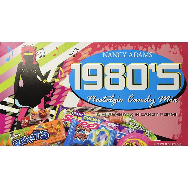 1980's Retro Candy Gift Box-Decade Box Gift Basket - Classic 80's Candy