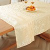 meioro Washable Tablecloth, Rectangular Damask Tablecloths, Waterproof Polyester Fabric Tablecloth,