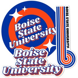 Desert Cactus Boise State University Stickers Broncos Vinyl Decals Laptop Water Bottle Car Scrapbook Sheet (70s 4inch)