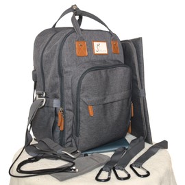 Superlative Erla Diaper Bag Backpack Baby Diaper Bag- Tote Diaper Backpack Baby Bag for Mom - Strong, Quality Large - Changing Pad, Picnic Blanket, Shoulder, Stroller Straps, Charging Cables included