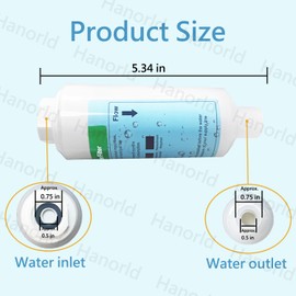 Toilet Bidet Seat Water Filter Replacement for LUXE Bidet NEO 120 320 Electronic Bidet Seats Filtration Threads Lasts Up to 6 Months