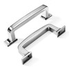 khtumeware 6 Pack 3 Inch Kitchen Cabinet Handles Polished Chrome