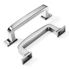 khtumeware 6 Pack 3 Inch Kitchen Cabinet Handles Polished Chrome Cabinet Pulls Drawer Pulls Kitchen Cabinet Hardware Kitchen Handles for Cabinets Cupboard Handles Drawer Handles