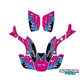 Kalair GFX Graphics Kit for Honda TRX 300EX MAIER PLASTICS (1993-2006) Fracture Series Cm 21 Mil - ATV UTV Custom Racing Graphics Stickers Decals Kit, no-plastics