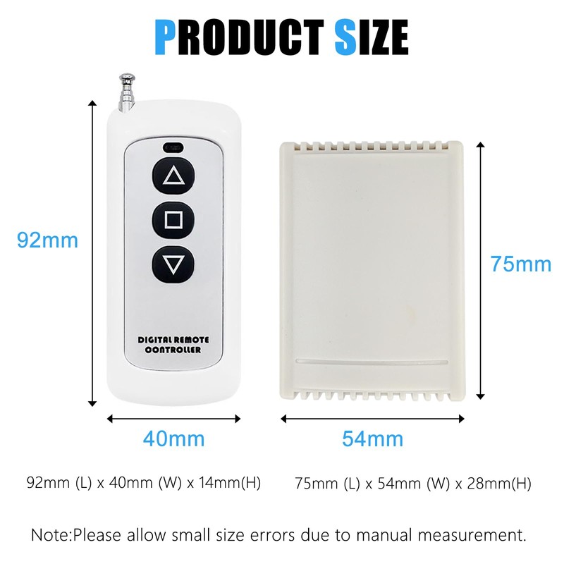 JQDML Linear Actuator Controller for DC 12V/24V Linear Actuator Wireless