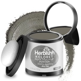 Polvo para retocar raíces con color: polvo para cubrir canas para mujeres y hombres, corrector instantáneo de raíces para cabello fino y calvas, resistente al agua y a las manchas, 10g