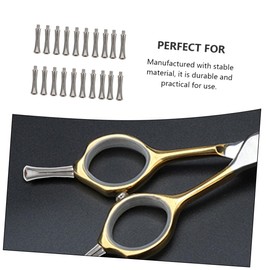 SAFIGLE 20Pcs Hair Scissors Finger Rest Decorative Shear Replacement Durable Metal Finger Rests for Pet Scissors Ergonomic Design for Easy Use Smooth Surface Reusable Accessories