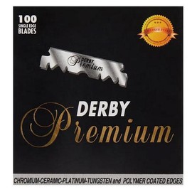 Single Edge Razor Blades Pack of 100 Premium Stainless Steel Derby Treet Shark Blades for Smooth Daily Grooming - Comfortable and Precision-Focused:_derby premium 100