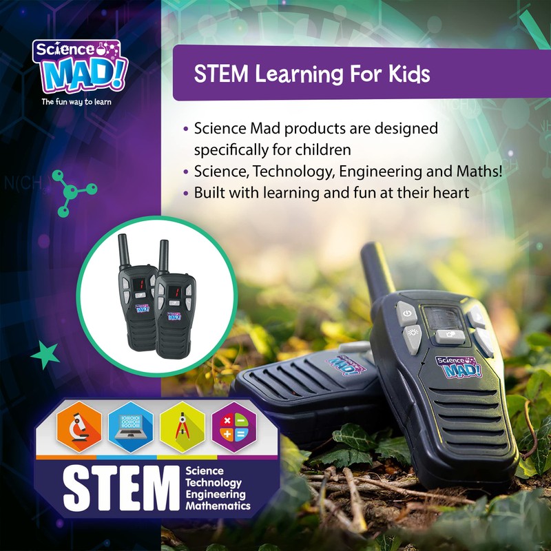 Science Mad Digital Walkie Talkies For Kids - For Fun