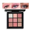 Mini 9 Cool Shade Eyeshadow Palette Black Smokey Matte Glitter