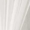 ele ELEOPTION French Door Curtain, Simple Style, Pure White Chiffon