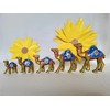 DreamKraft - Escaparate de papel hecho a mano, 5 camello,
