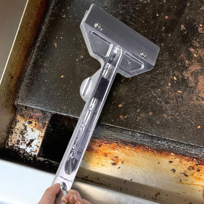 SHANGPEIXUAN Grill Scrapers, Heavy Duty Casting Aluminum Commercial Griddle Scraper