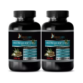 Private Label Nutrition Cognitive clarity - HEMP SEED OIL - Natural oil 2 Bottle 120 Capsules