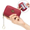 imeetu RFID Credit Card Holder, Small Leather Zipper Card Case