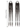 zaoalife 2Pcs Braided Ponytail Extension with Hair Tie, Braided Hairpieces