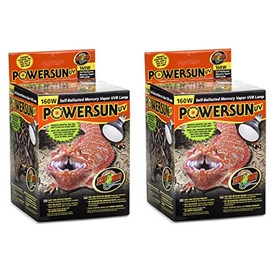 Zoo Med PowerSun UV Mercury Vapor Lamps 160 Watts (2 Pack)