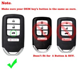 Key Fob Remote Replacement Fits for Honda Accord 2013-2015/CIVIC 2014-2015 ACJ932HK1210A Keyless Entry Remote Control 72147-T2A-A01