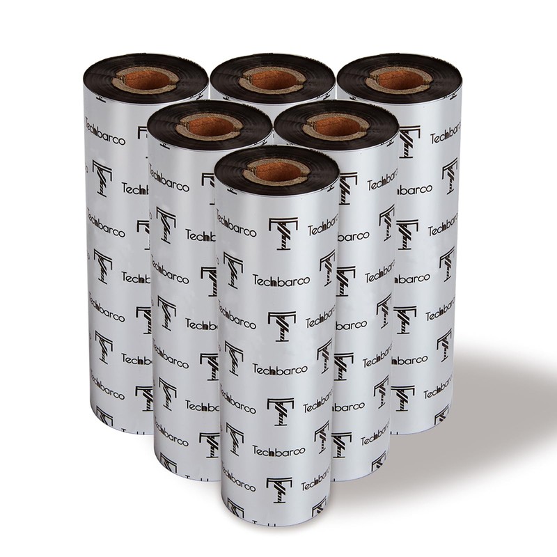 10 Rolls Desktop Thermal Transfer Ribbons -Enhanced Wax, 4.33" x