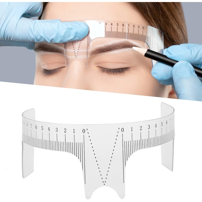 Pongnas Regla para Cejas, Herramienta Profesional de Microblading con 3