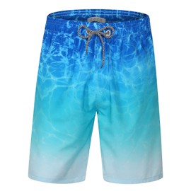iCKER Men's Shorts, Swimming Trunks, Beach Shorts, Board Shorts, Quick-Drying for Summer
