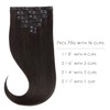 WENNALIFE Clip-In Real Hair Extensions, 70 g, 7 Pieces, 38