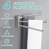 APLusee Brushed Nickel Swivel Towel Rack, 304 Stainless Steel Foldable