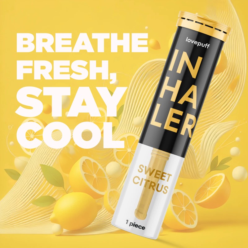 LovePuff 4 PACK Natural Habit Replacement ICY MINT and CITRUS