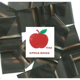 1000 PACK APPLE BRAND BAGGIES MINI 2mil CLEAR BAGS 1000 resealable plastic (2020 Black)