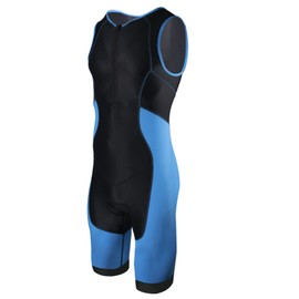 CGLRybO Men's Pro Triathlon Tri Suit Sleeveless, Skin Suit for Running Swimming Cycling,Quick-Drying Sportswear