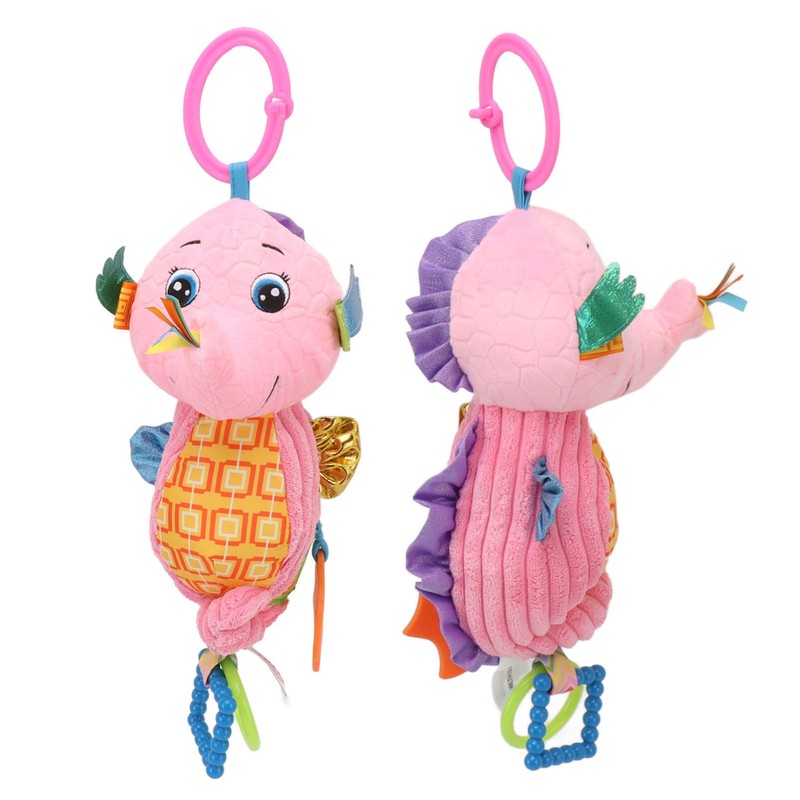 Stuffed Hanging Rattle Doll Soft Sea Horse Cartoon Hanging Plush