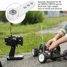 21T Servo Arm,Aluminum Alloy RC Steering Arm,Portable CNC Machining Servo Horn Arm Mini Servo Arm Accessory for MD922, MD933 and Other Servos,RC Car Truck Buggy Airplane,23 X 8mm / 0.9 X 0.3in