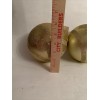 Holiday Living 2 Large 6” Christmas Tree Balls Plastic Gold