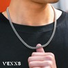 VEXXS 3/4/5/6 mm Men's Curb Chain, 18 K Gold Plated