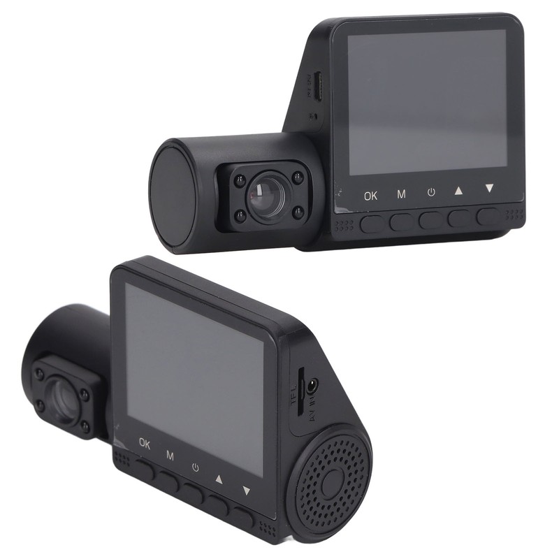 2.4 Inch Screen Dashcam 3 Way HD 1080P Three Lens