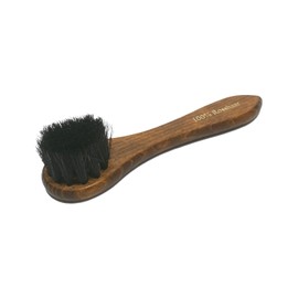 HEBOLD Schuhmacherei Set of 5 Shoe Brushes Made of Horse and Goat Hair Made in Germany, Brown and black
