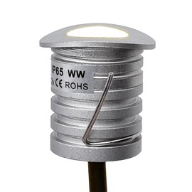 IBLLIGHT LED Railing Light - Cambered Surface‌, 1W 12V DC, Recessed Rail Lights, IP65 Waterproof, Curved Convex Plane Step Stair Handrail Lighting,Warm White 3000K (1 Pack)