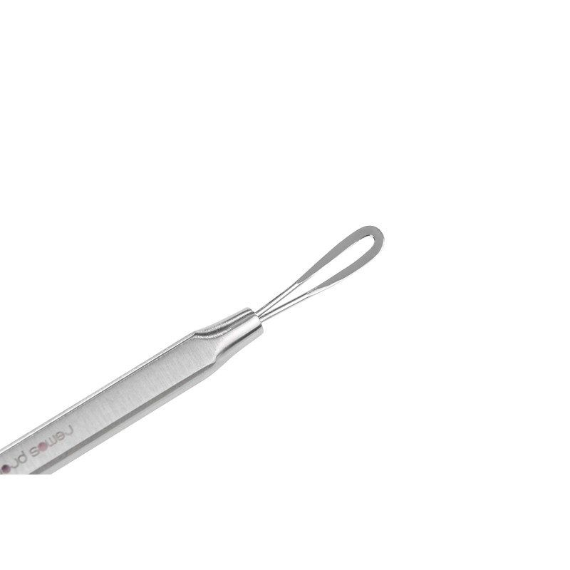 REMOS Komedonenquetscher/Pickelentferner mit 2 Schlingen, Edelstahl, rostfrei, 10 cm