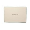 Dean and Deluca Heavy Overlock Placemat Natural x Green Approx