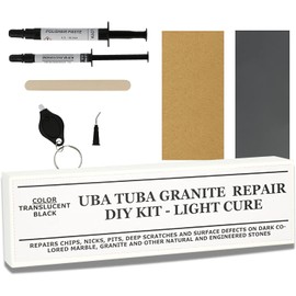 UBA Tuba Granite & Dark Colored Stone Repair DIY Kit Light Cure 2.0 Grams