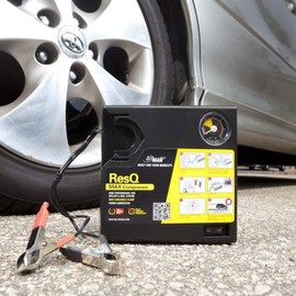 AIRMAN Flat Tire Repair Kit - ResQ Max Tire Mobility Kit Inflator 2.0 with Valve Through Sealant - Great for SUV, Pick-Up Mini Van Crossover Vehicles and More
