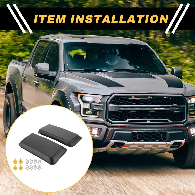 REPAIROCK Front Bumper Pads for Ford F-150 2018-2020 Front Left