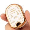 CHATYYD Key Fob Cover for Ford with Keychain,Soft TPU Car