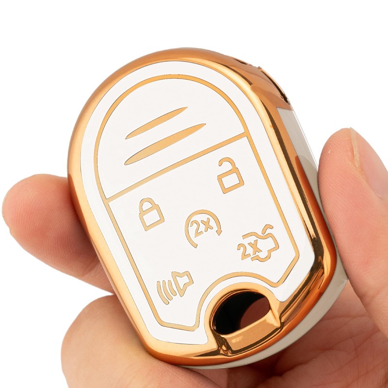 CHATYYD Key Fob Cover for Ford with Keychain,Soft TPU Car