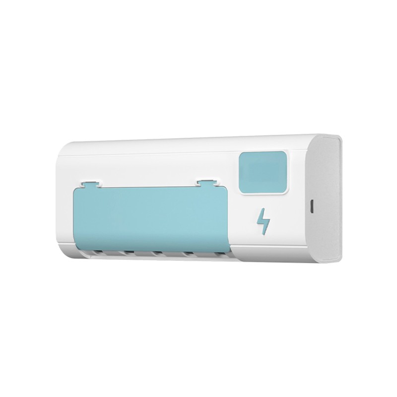 UV Toothbrush Sanitizer Toothbrush Holder Wall Mounted with Sterilizer and